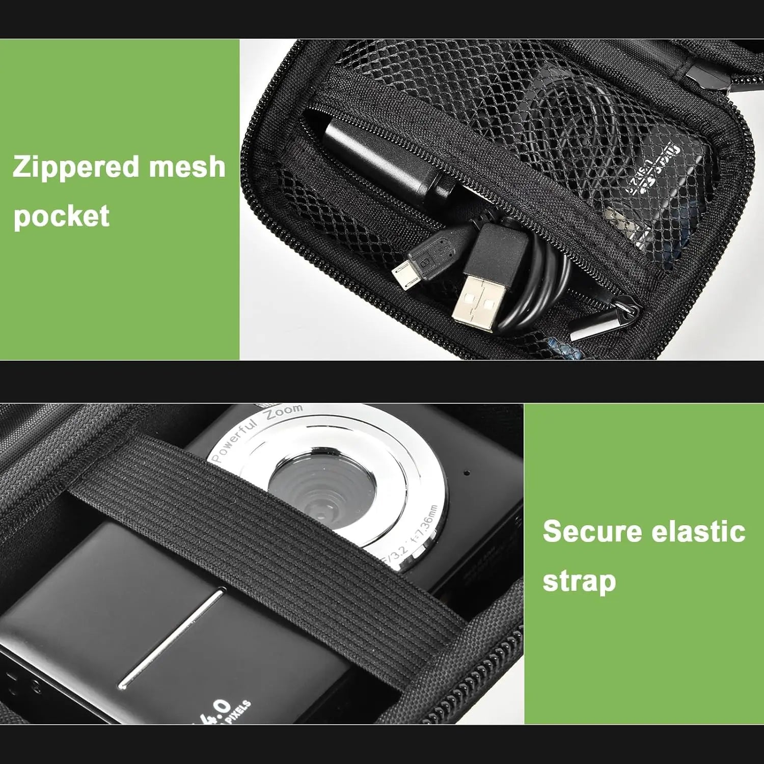 Digital Camera Case Compatible with VAHOIALD FHD 1080P/for CAMKORY Digital Point and Shoot/for KODAK PIXPRO FZ45-BK 16MPVlogging